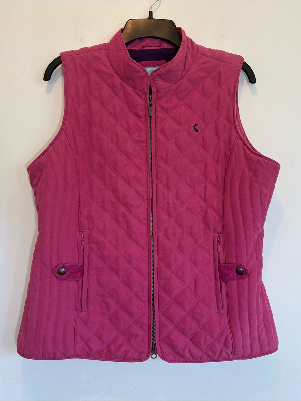 Joules Gilet Pink Quilted Vest Size 12